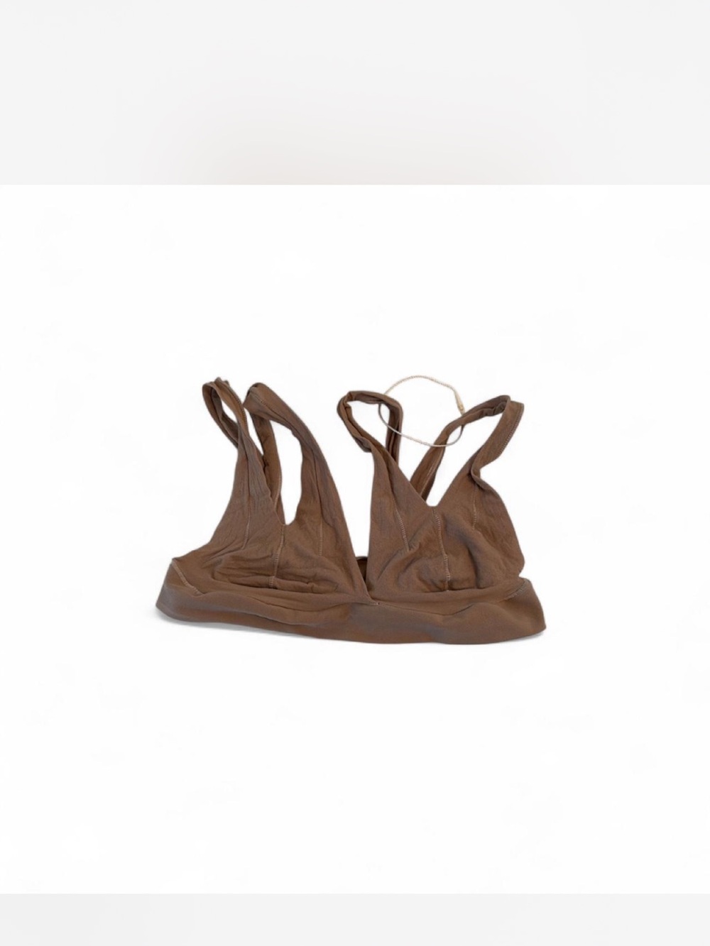 Seamless Brown Wireless Bralette - Comfortable Everyday Support